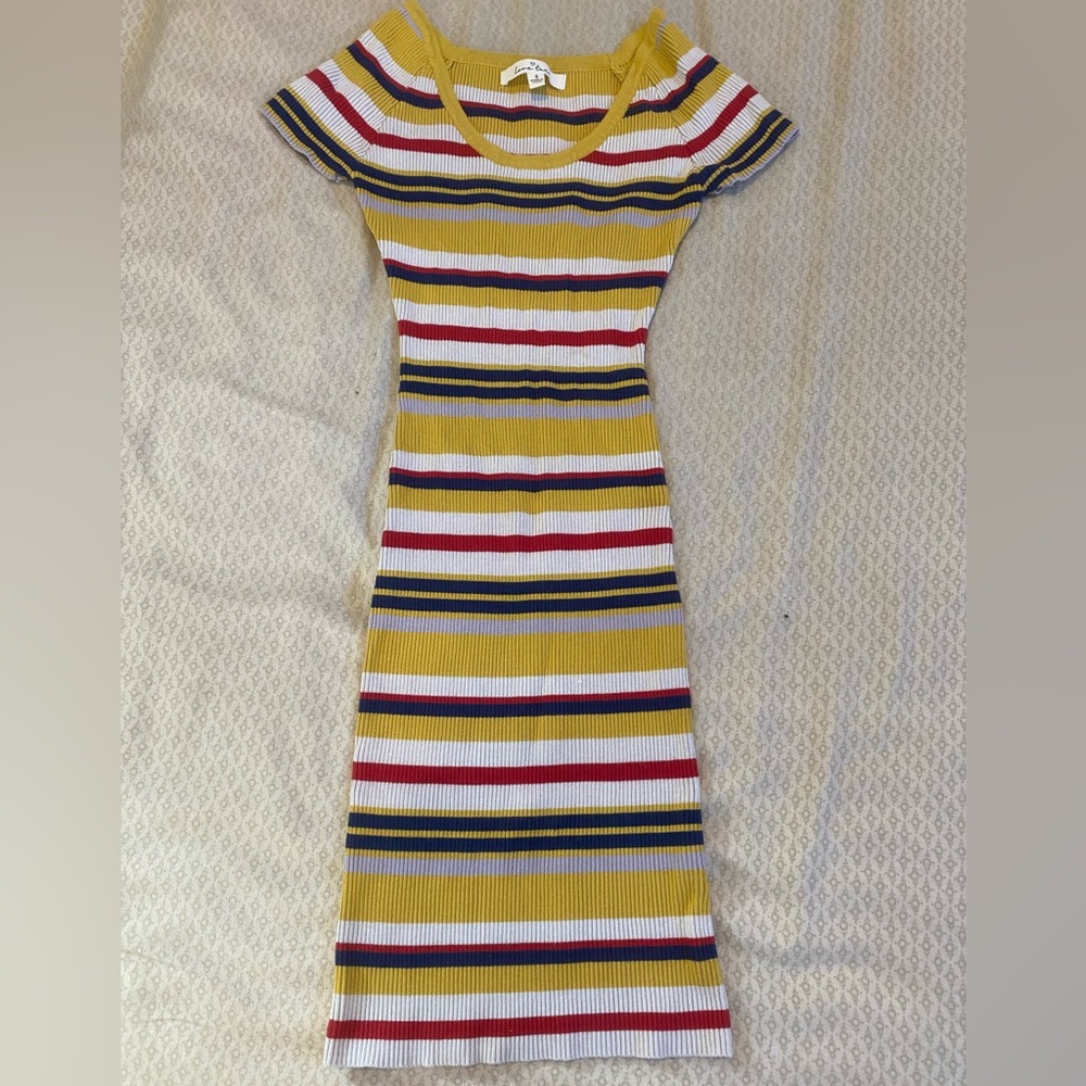 Striped mini dress